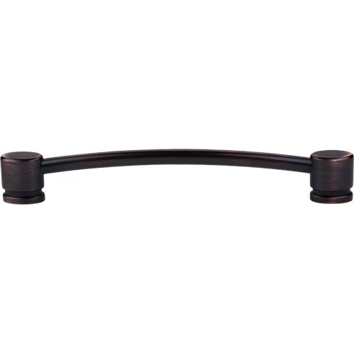 Top Knobs Oval Thin 7" Centers Bar Pull in Tuscan Bronze