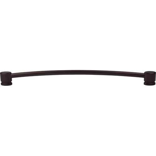 Top Knobs Oval Thin 12" Centers Bar Pull in Oil Rubbed Bronze