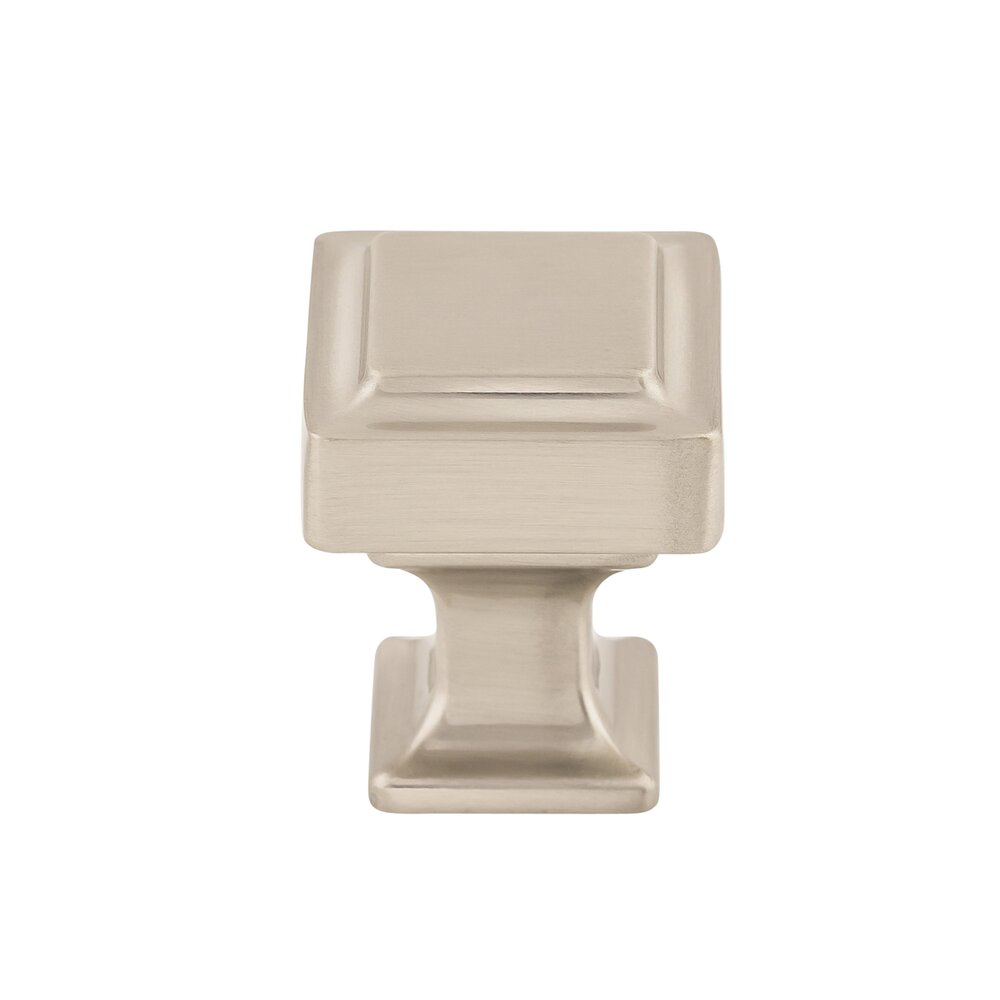 Top Knobs Ascendra 1" Long Square Knob in Brushed Satin Nickel