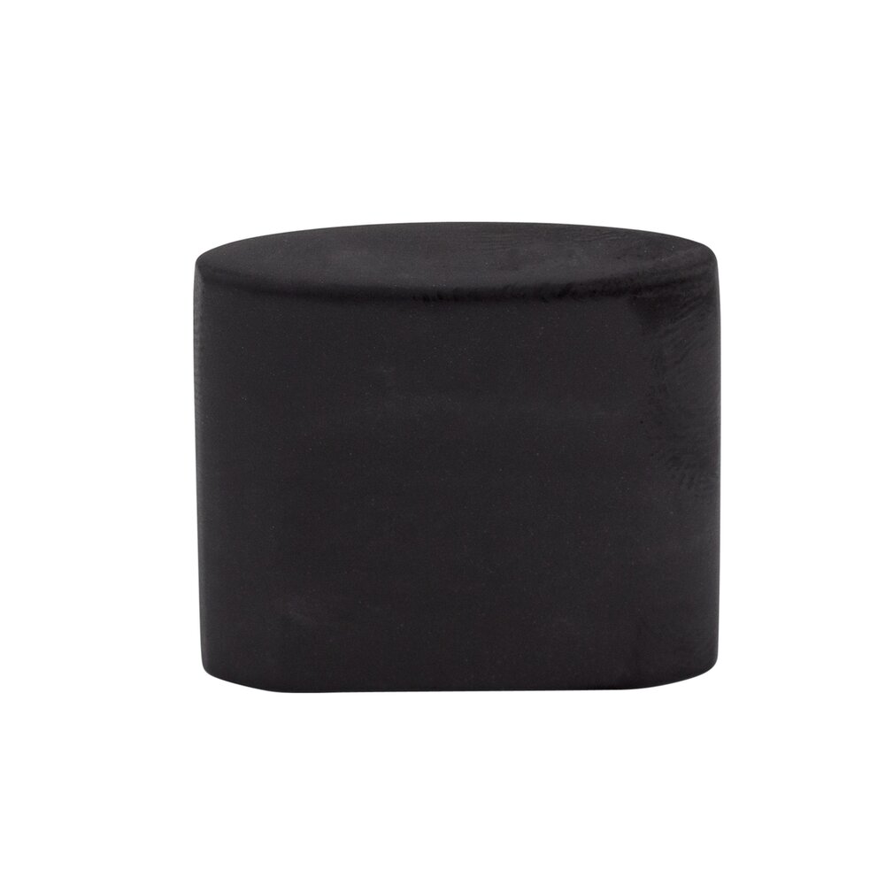 Top Knobs Oval Slot 3/4" Centers Long Oval Knob in Flat Black