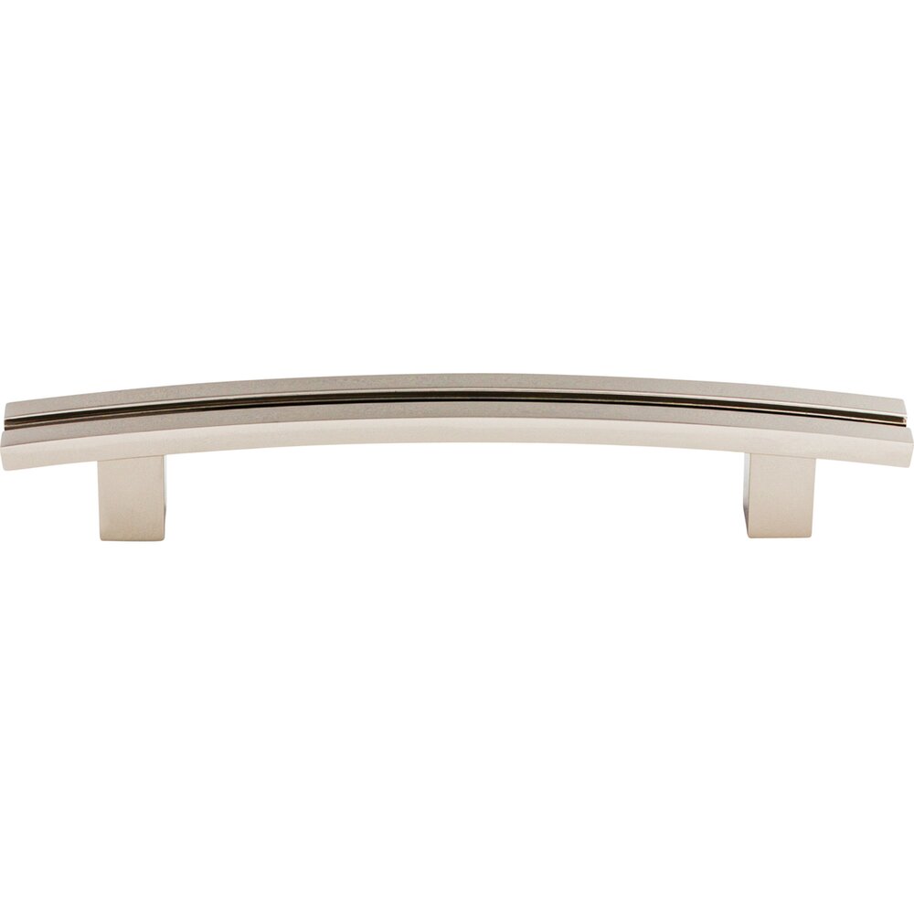 Top Knobs Inset Rail 5" Centers Bar Pull in Polished Nickel