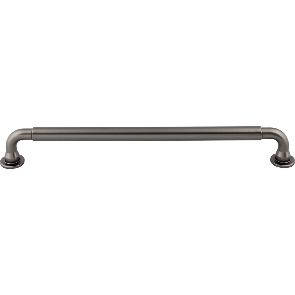 Top Knobs Lily 12" Centers Appliance Pull in Ash Gray