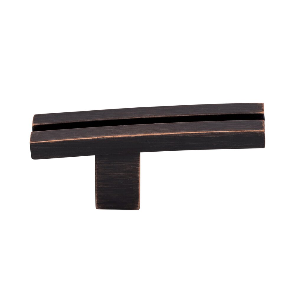Top Knobs Inset Rail 2 5/8" Long Rectangle Knob in Tuscan Bronze