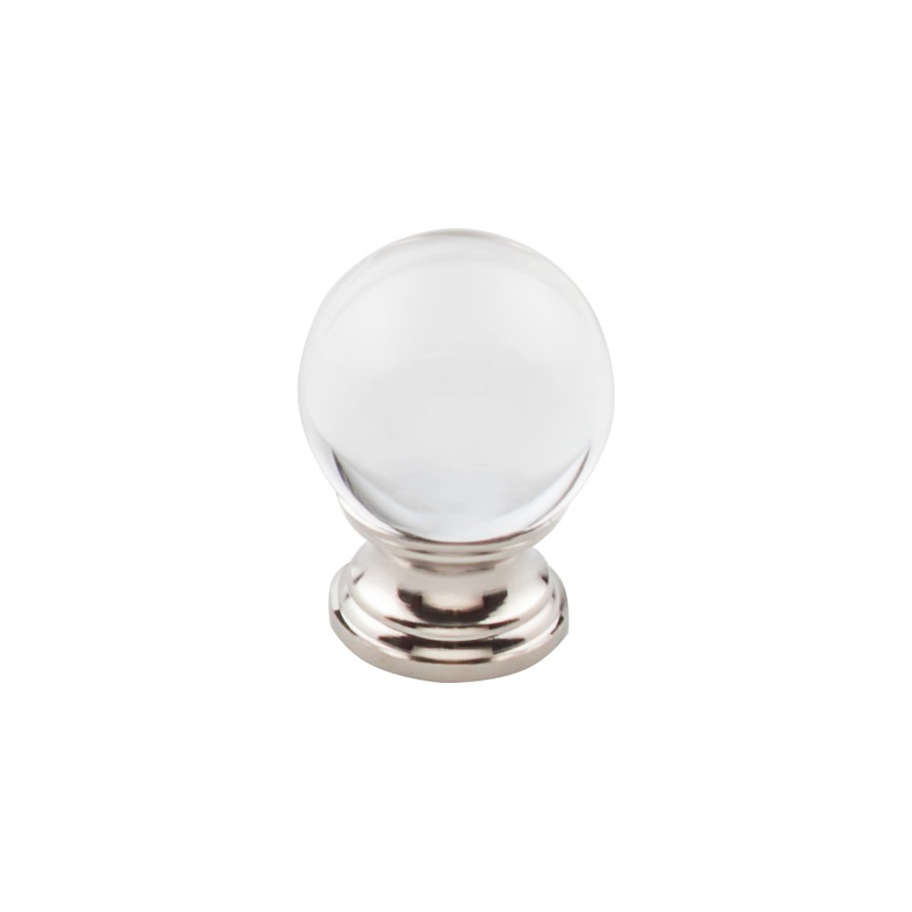 Top Knobs 1 3/16" (30mm) Clarity Knob In Polished Nickel