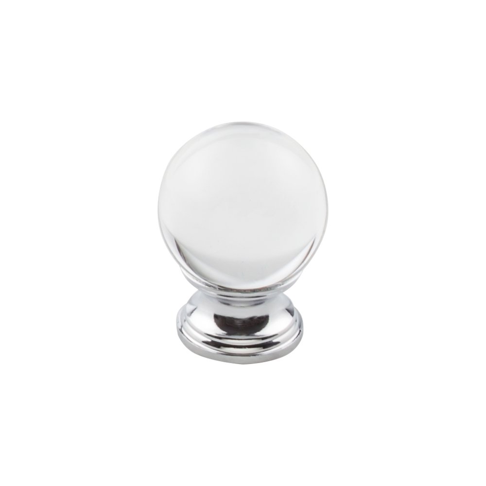 Top Knobs 1 3/8" (35mm) Clarity Knob In Polished Chrome