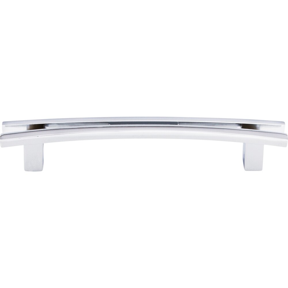 Top Knobs Flared 5" Centers Bar Pull in Polished Chrome