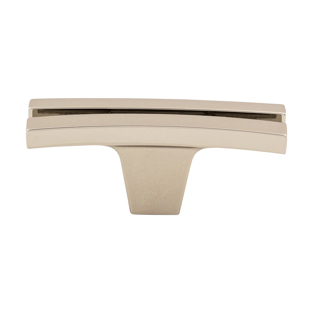 Top Knobs Flared 2 5/8" Long Rectangle Knob in Polished Nickel