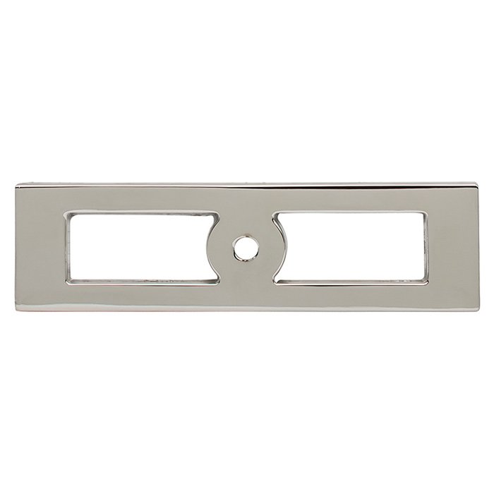 Top Knobs Hollin 3 3/4" Knob Backplate in Polished Nickel