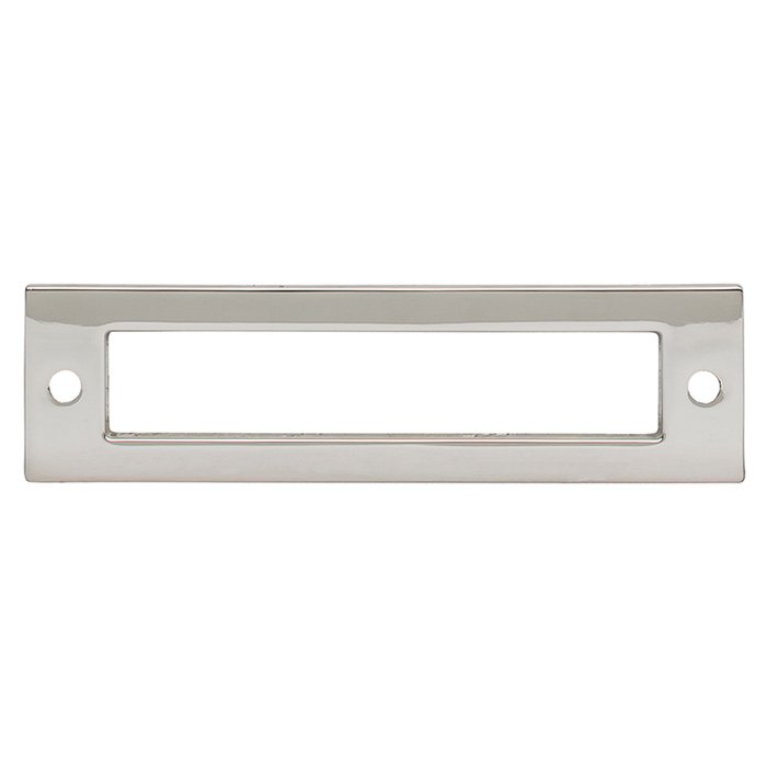 Top Knobs Hollin 3 3/4" Centers Pull Backplate in Polished Nickel
