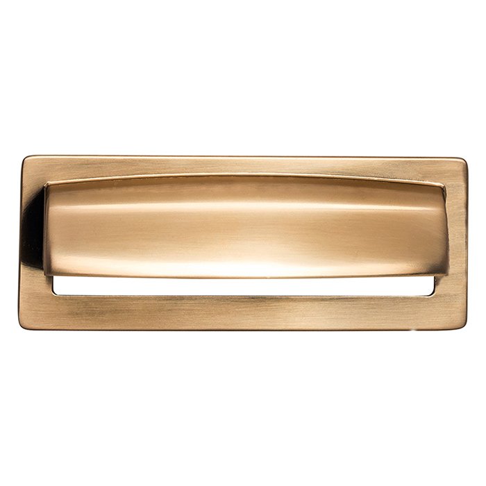 Top Knobs Hollin 3 3/4" Centers Cup Pull in Honey Bronze