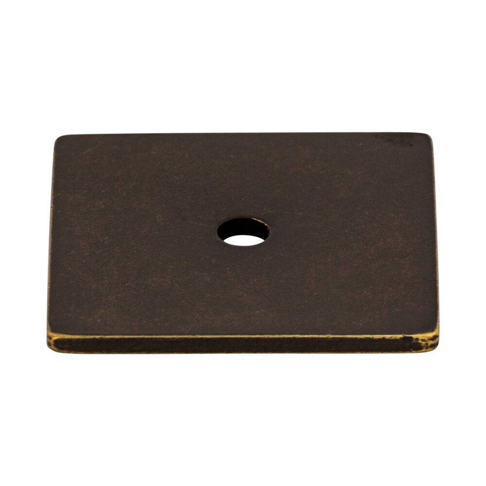 Top Knobs Square 1 1/4" Knob Backplate in German Bronze