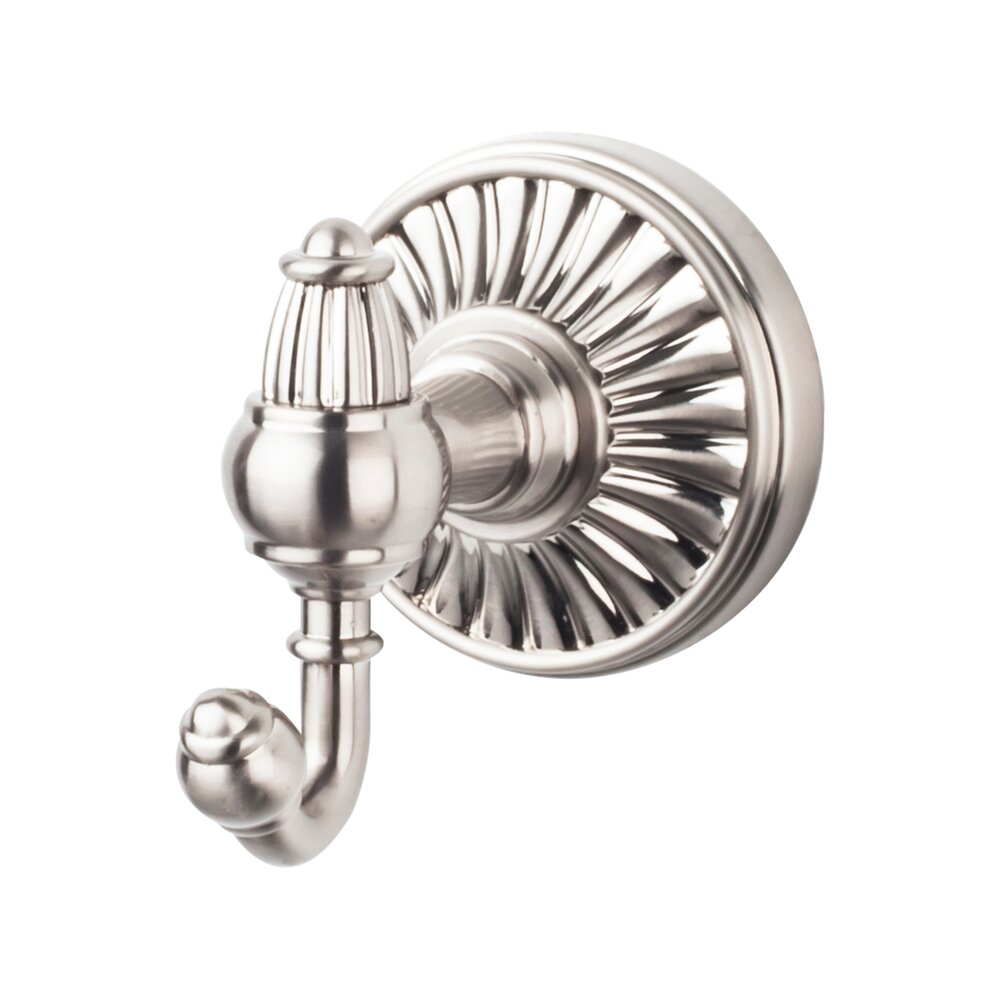 Top Knobs Tuscany Bath Double Hook in Brushed Satin Nickel