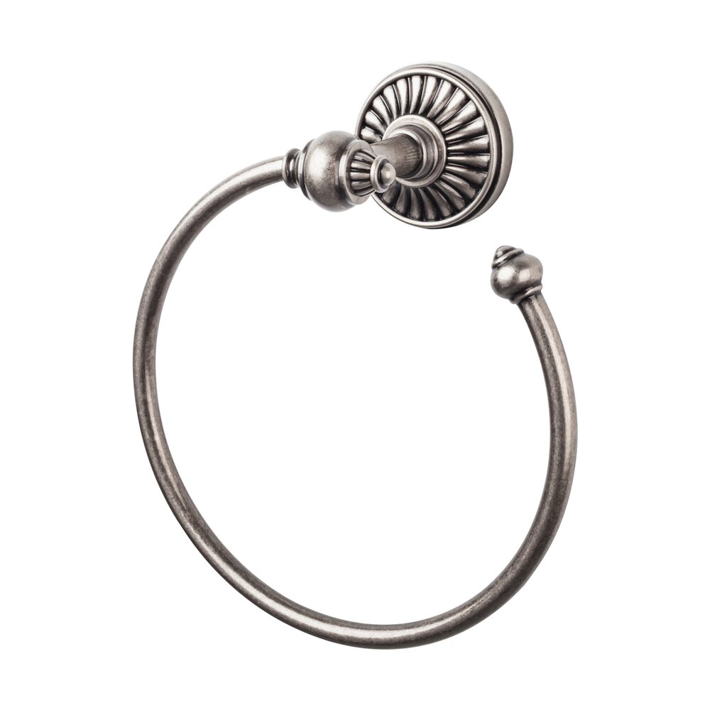 Top Knobs Tuscany Bath Ring in Pewter Antique