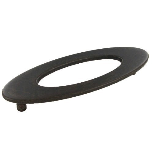Topex 3 3/4" (96mm) Centers Oval Pull with Hole in Bronze