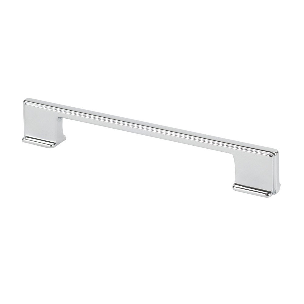 Topex 5" or 6 1/4" Centers Thin Square Cabinet Pull Handle in Chrome