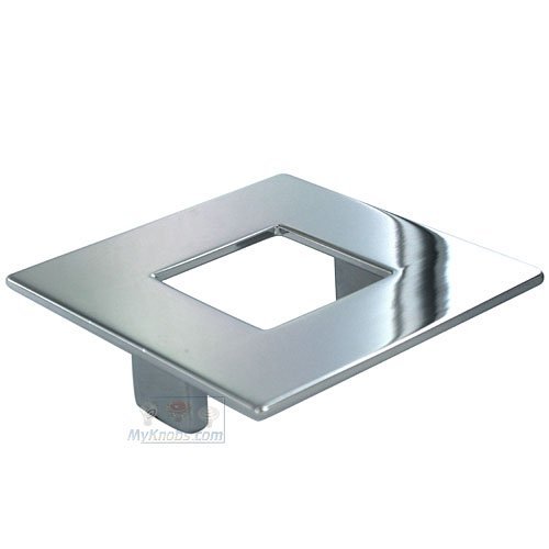 Topex Square Pull With Hole 64mm in Bright Chrome