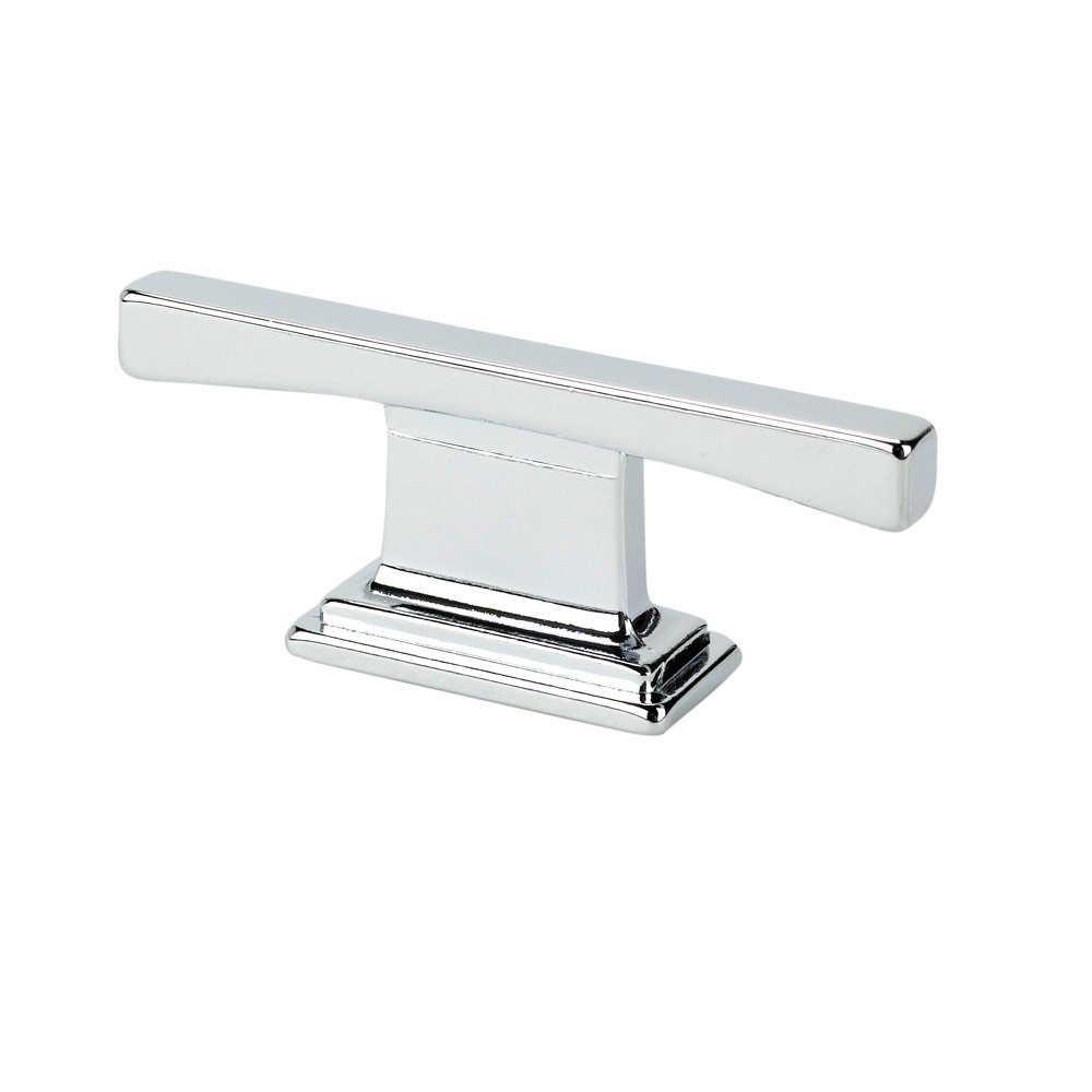Topex 5/8" Centers Thin Square Transitional T Cabinet Pull in Chrome