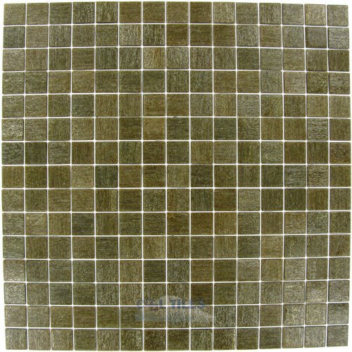 Vicenza Mosaico Glass Tiles 3/4" Glass Film-Faced Sheets In Bark