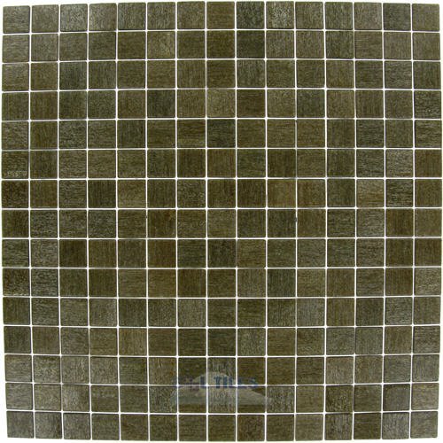 Vicenza Mosaico Glass Tiles 3/4" Glass Film-Faced Sheets In Earth