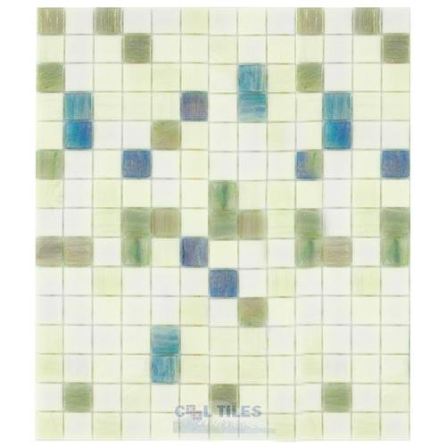 Vicenza Mosaico Glass Tiles Film Faced Sheets in Elegant