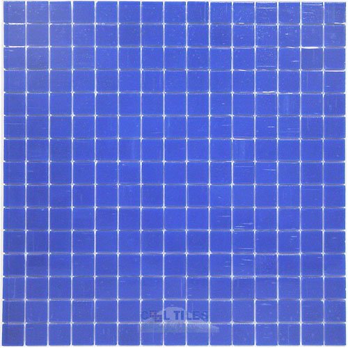Vicenza Mosaico Glass Tiles 3/4" Glass Film-Faced Sheets in Shaded Lake