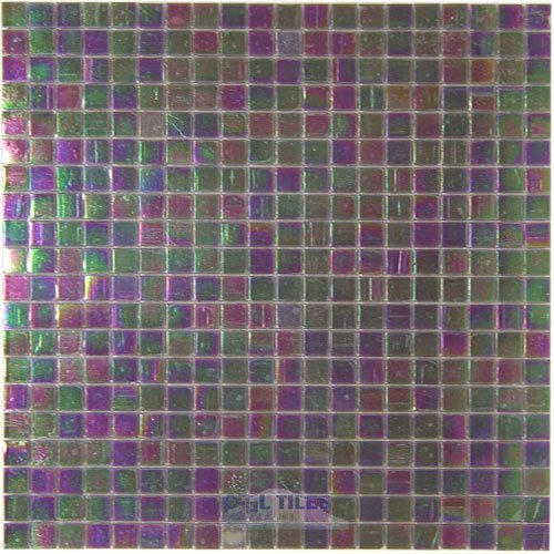 Vicenza Mosaico Glass Tiles 5/8" Glass Film-Faced Sheets in Quarry