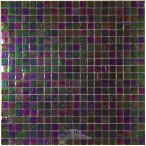 Vicenza Mosaico Glass Tiles 5/8" Glass Film-Faced Sheets in Midnight