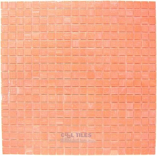 Vicenza Mosaico Glass Tiles 5/8" Glass Film-Faced Sheets in Bright Sienna