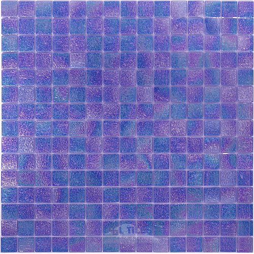 Vicenza Mosaico Glass Tiles 3/4" Glass Film-Faced Sheets in Bubbling Spring