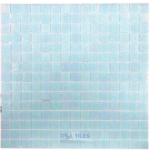 Vicenza Mosaico Glass Tiles 3/4" Glass Film-Faced Sheets in Freddo