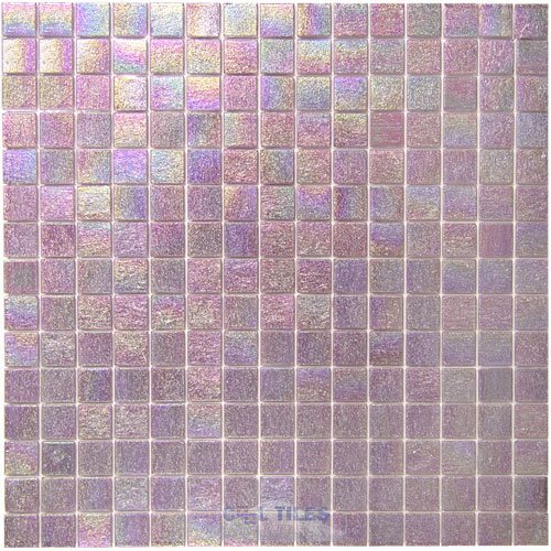 Vicenza Mosaico Glass Tiles 3/4" Glass Film-Faced Sheets in Cosmic Berry