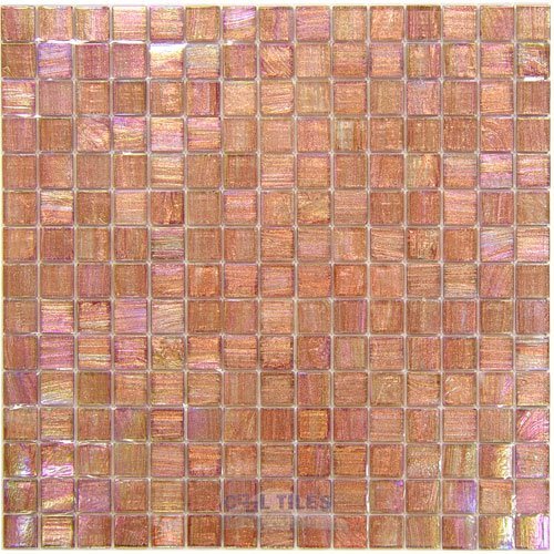 Vicenza Mosaico Glass Tiles 3/4" Glass Film-Faced Sheets in Sweet Melon