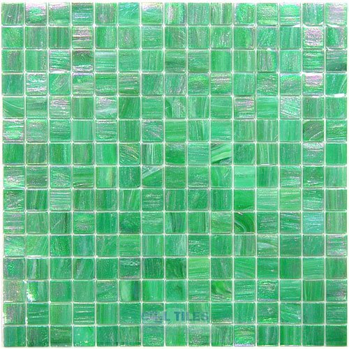 Vicenza Mosaico Glass Tiles 3/4" Glass Film-Faced Sheets in Rainforest