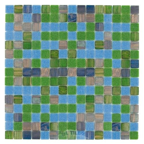 Vicenza Mosaico Glass Tiles Film Faced Sheets in Tradition
