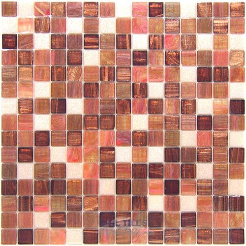 Vicenza Mosaico Glass Tiles Film-Faced Sheets in Laughter
