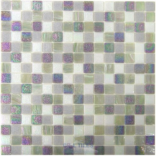 Vicenza Mosaico Glass Tiles Film-Faced Sheets in Calm