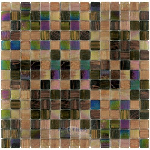 Vicenza Mosaico Glass Tiles Film-Faced Sheets in Love