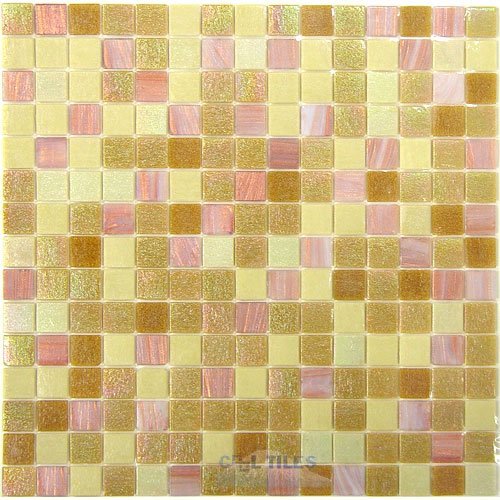 Vicenza Mosaico Glass Tiles Film-Faced Sheets in Gritty
