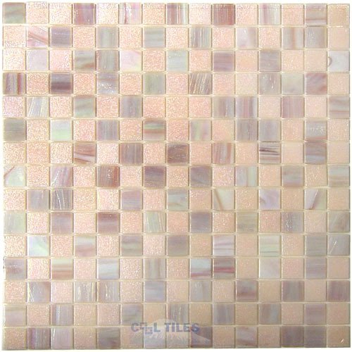 Vicenza Mosaico Glass Tiles Film-Faced Sheets in Syrup