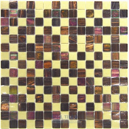 Vicenza Mosaico Glass Tiles Film-Faced Sheets in Longing