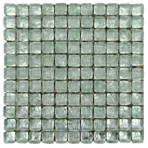 Illusion Glass Tile 1" x 1" Glass Mosaic Tile in On the Rox