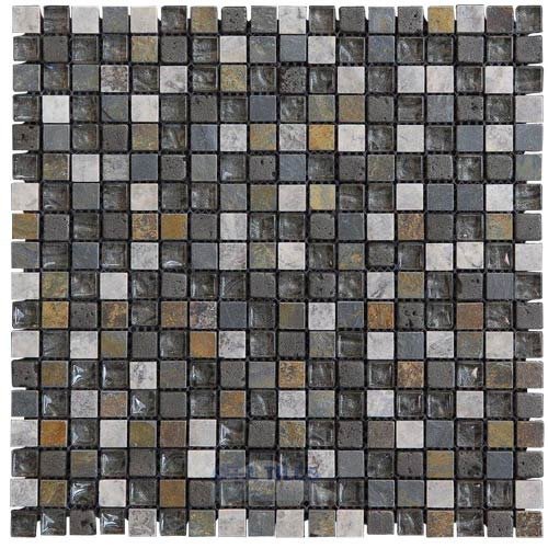 Illusion Glass Tile 5/8" Mosaic Tile in Bliss