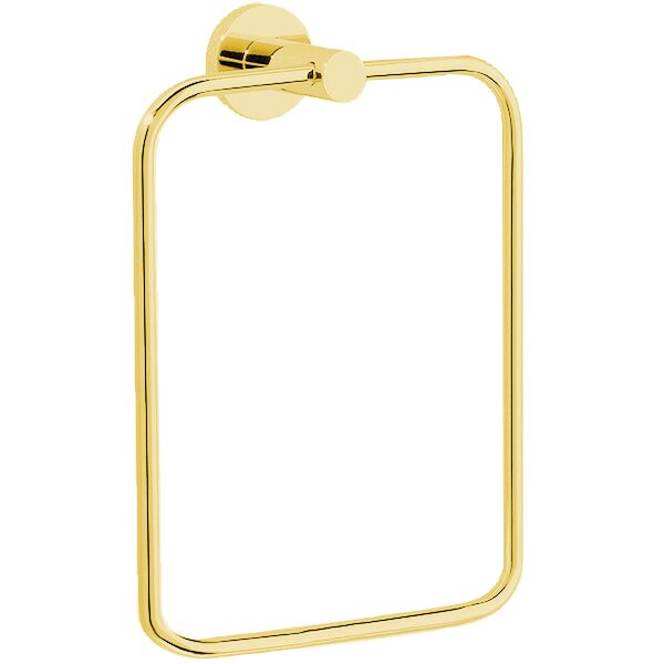 Valsan Bath Large Towel Ring 6 1/8" x 8" in Unlacquered Brass
