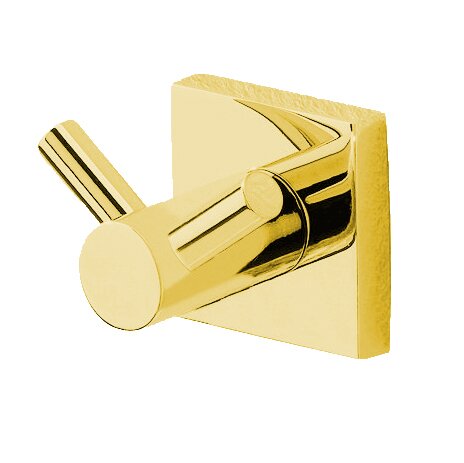 Valsan Bath Double Hook in Unlacquered Brass