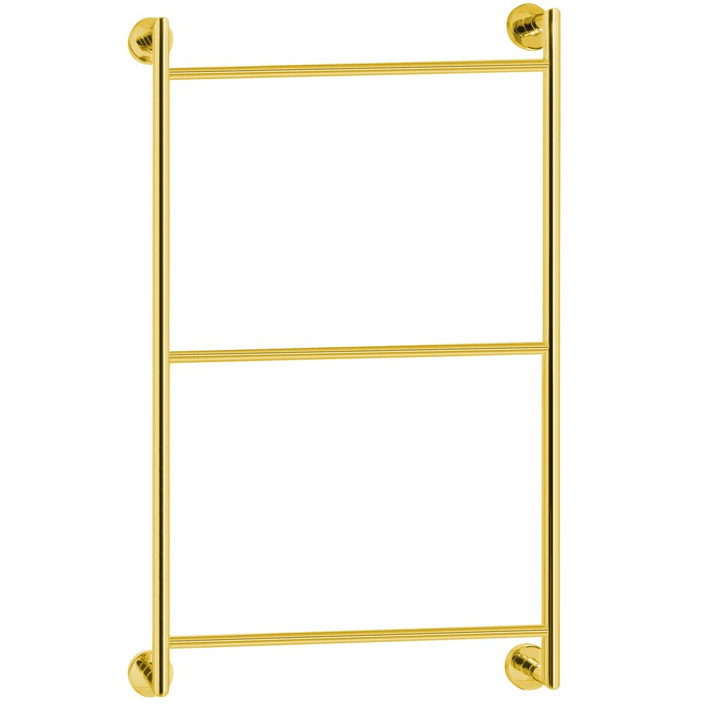 Valsan Bath Wall Mounted Towel Rack in Unlacquered Brass