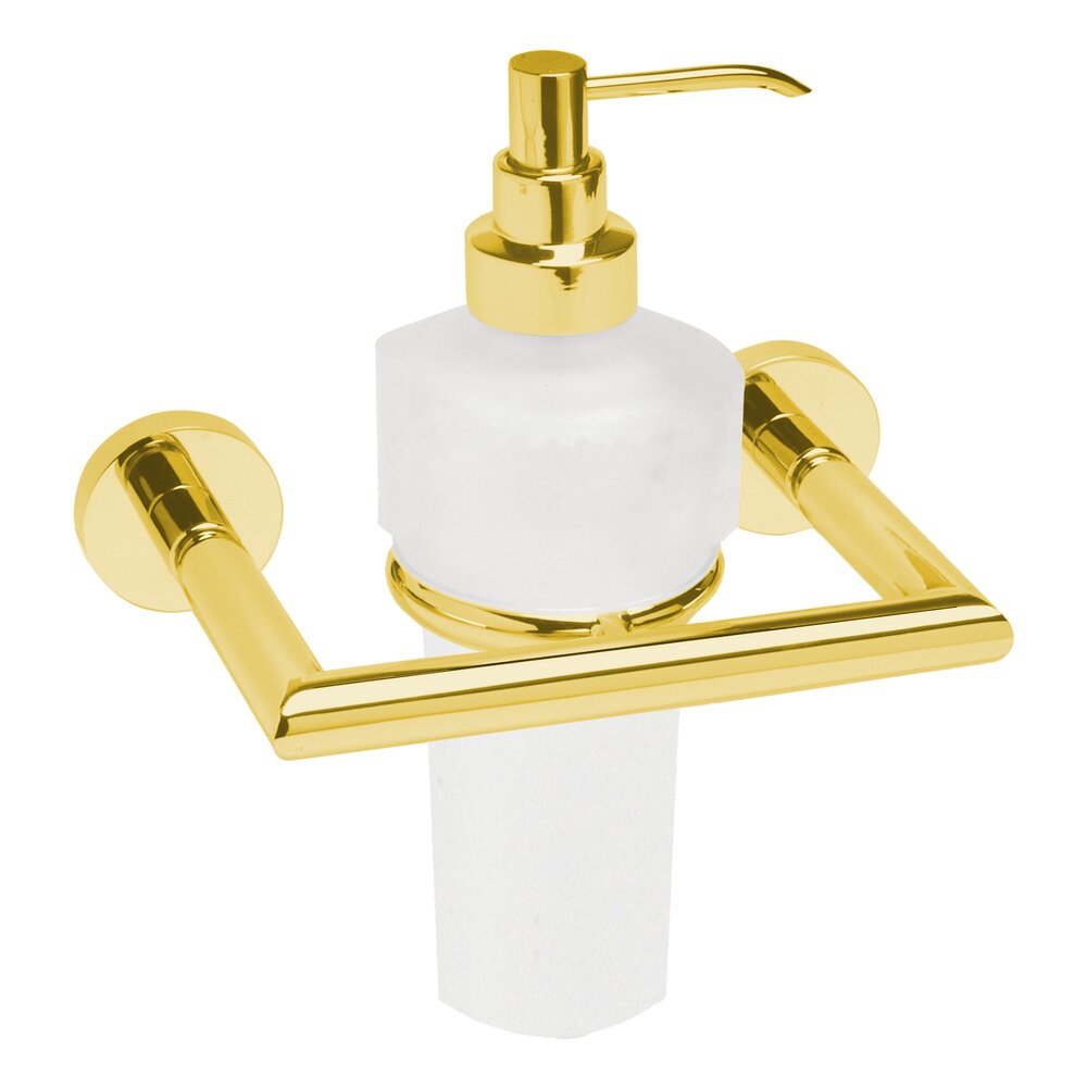 Valsan Bath Liquid Soap Dispenser 6 oz in Unlacquered Brass