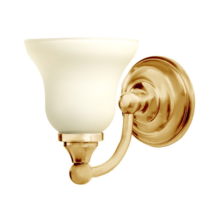 Valsan Bath Single Wall Light in Polished Brass