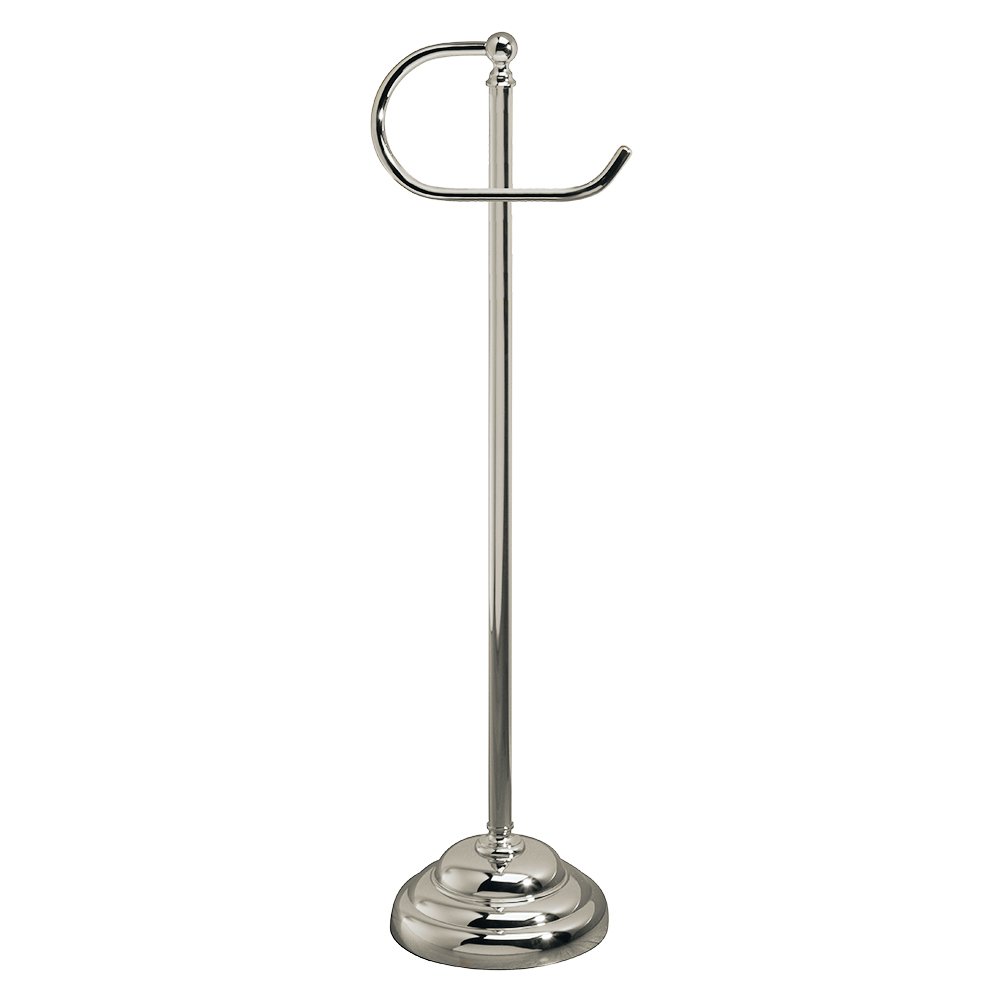 Valsan Bath Traditional Freestanding Toilet Paper Holder in Polished Nickel