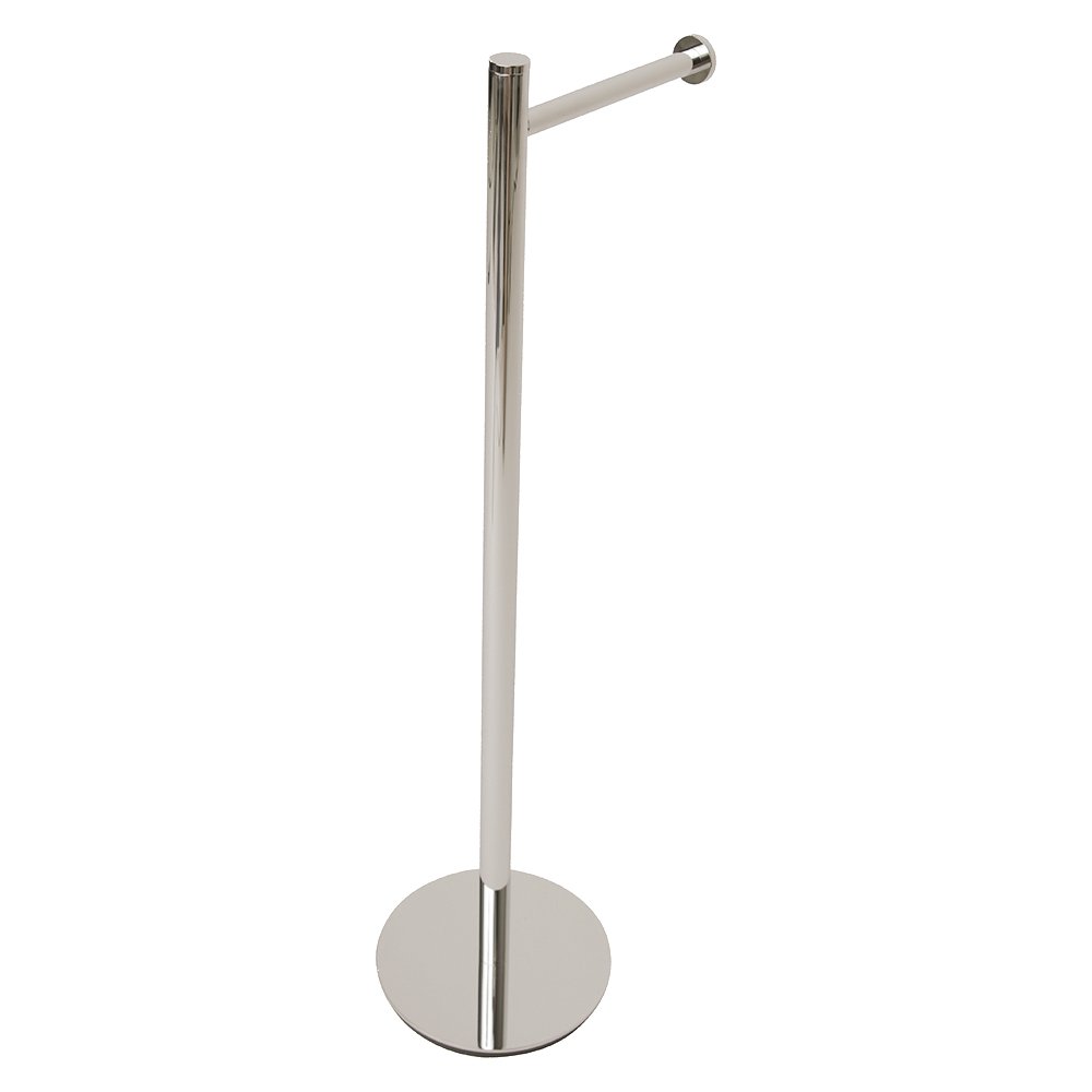 Valsan Bath Contempoary Freestanding Toilet Paper Holder in Polished Nickel