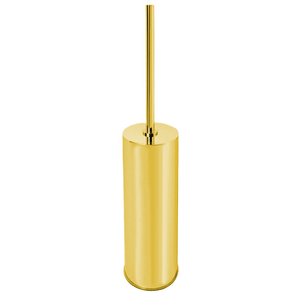 Valsan Bath Wall Mounted Toilet Brush in Unlacquered Brass